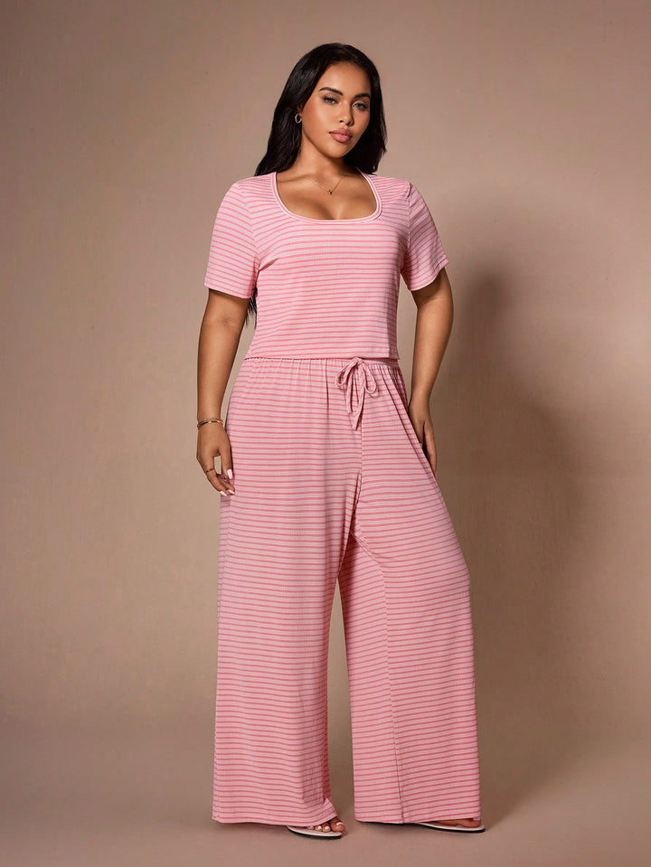 Set pijamale SHEIN, roz