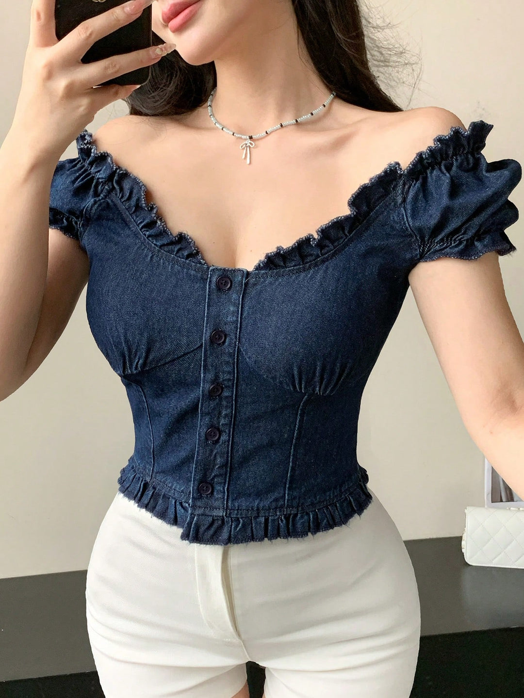 Top SHEIN, albastru