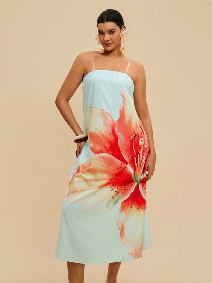 Rochie midi SHEIN, mix culori