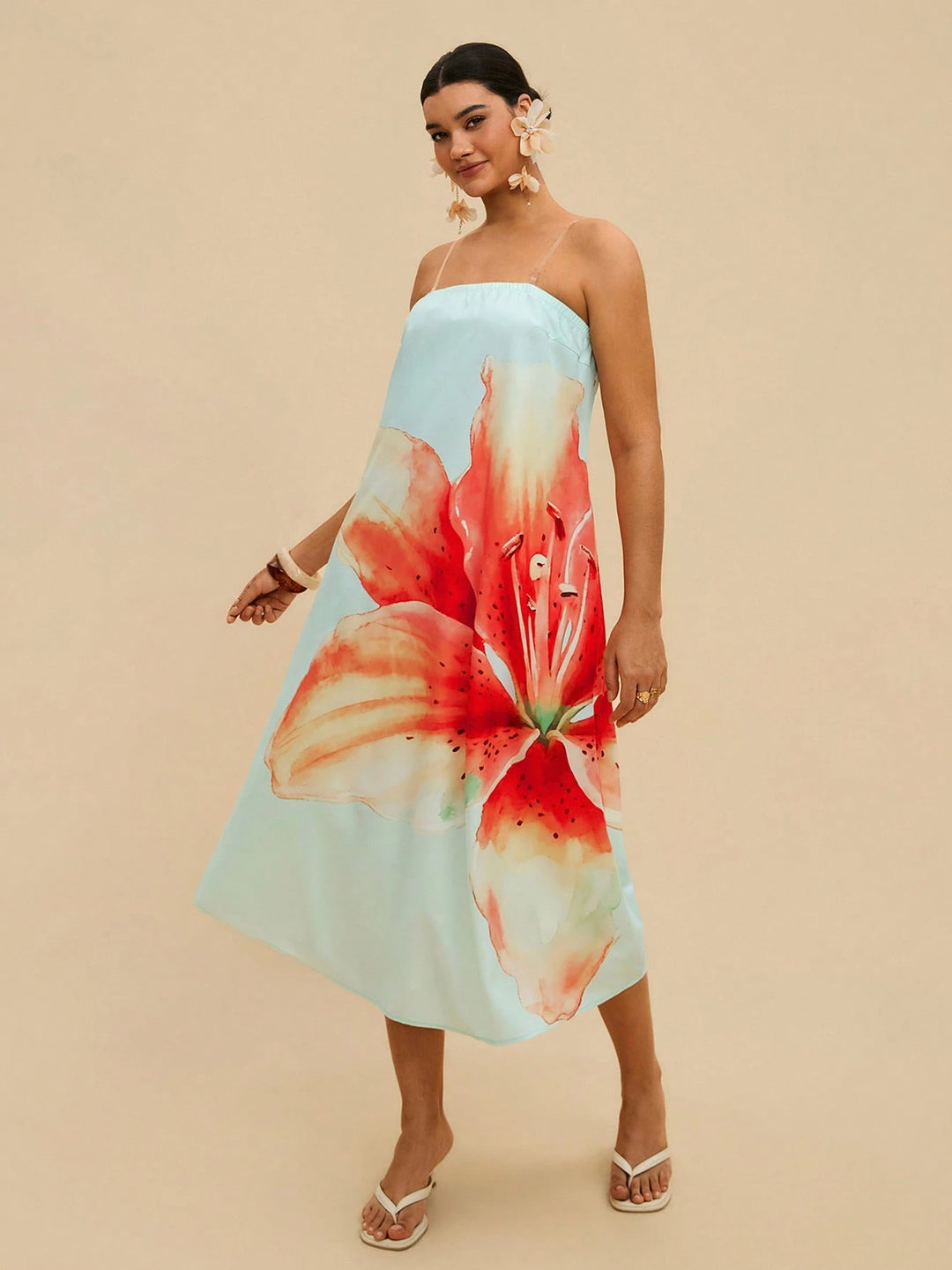 Rochie midi SHEIN, mix culori