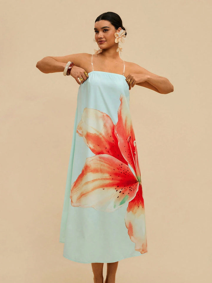 Rochie midi SHEIN, mix culori