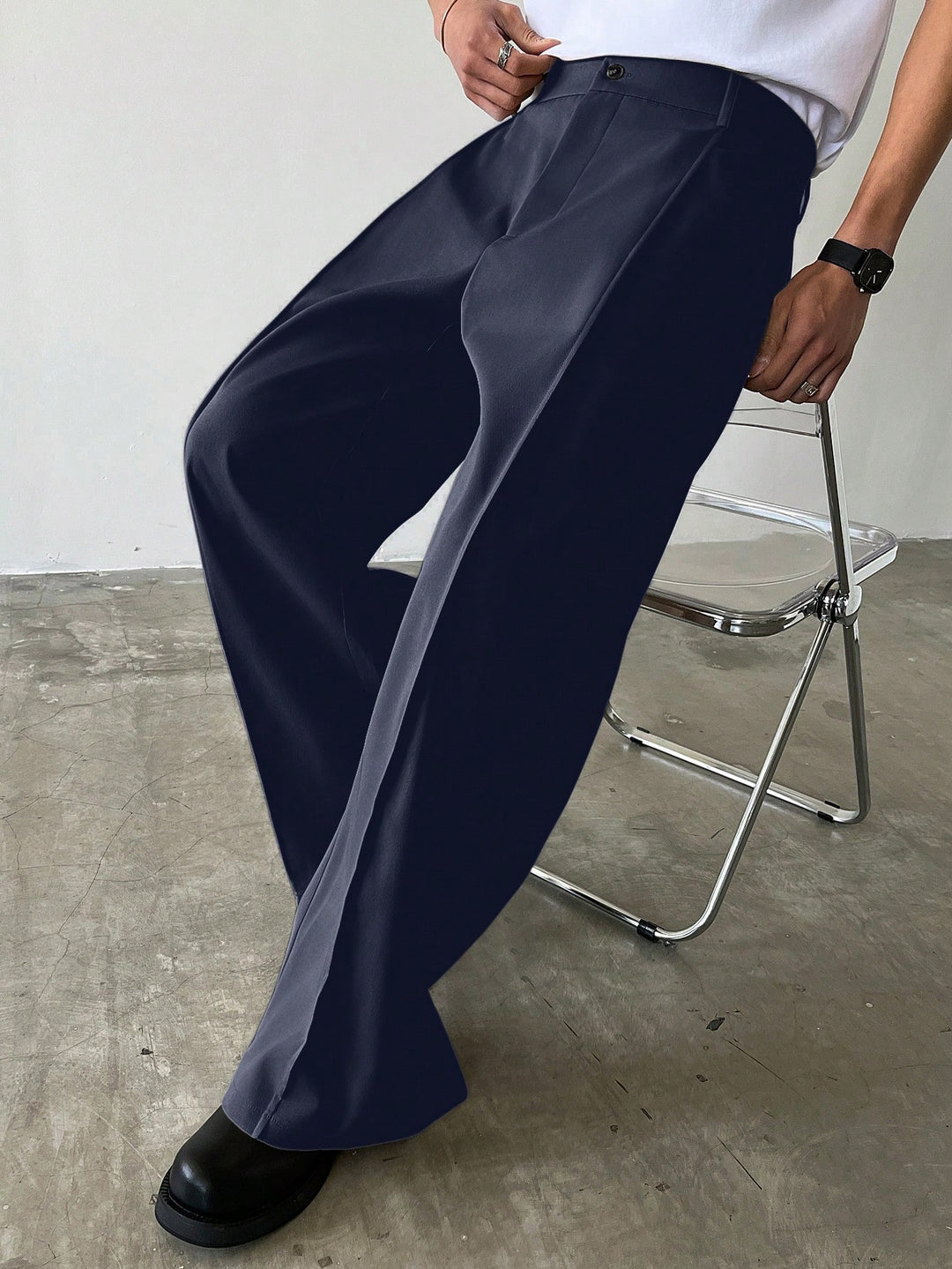 Pantalon SHEIN, albastru