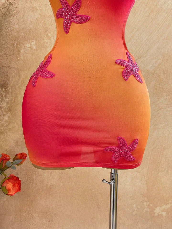 Rochie mini SHEIN, portocaliu