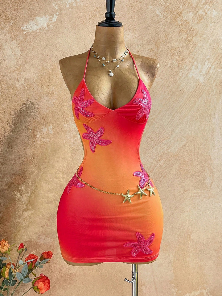 Rochie mini SHEIN, portocaliu