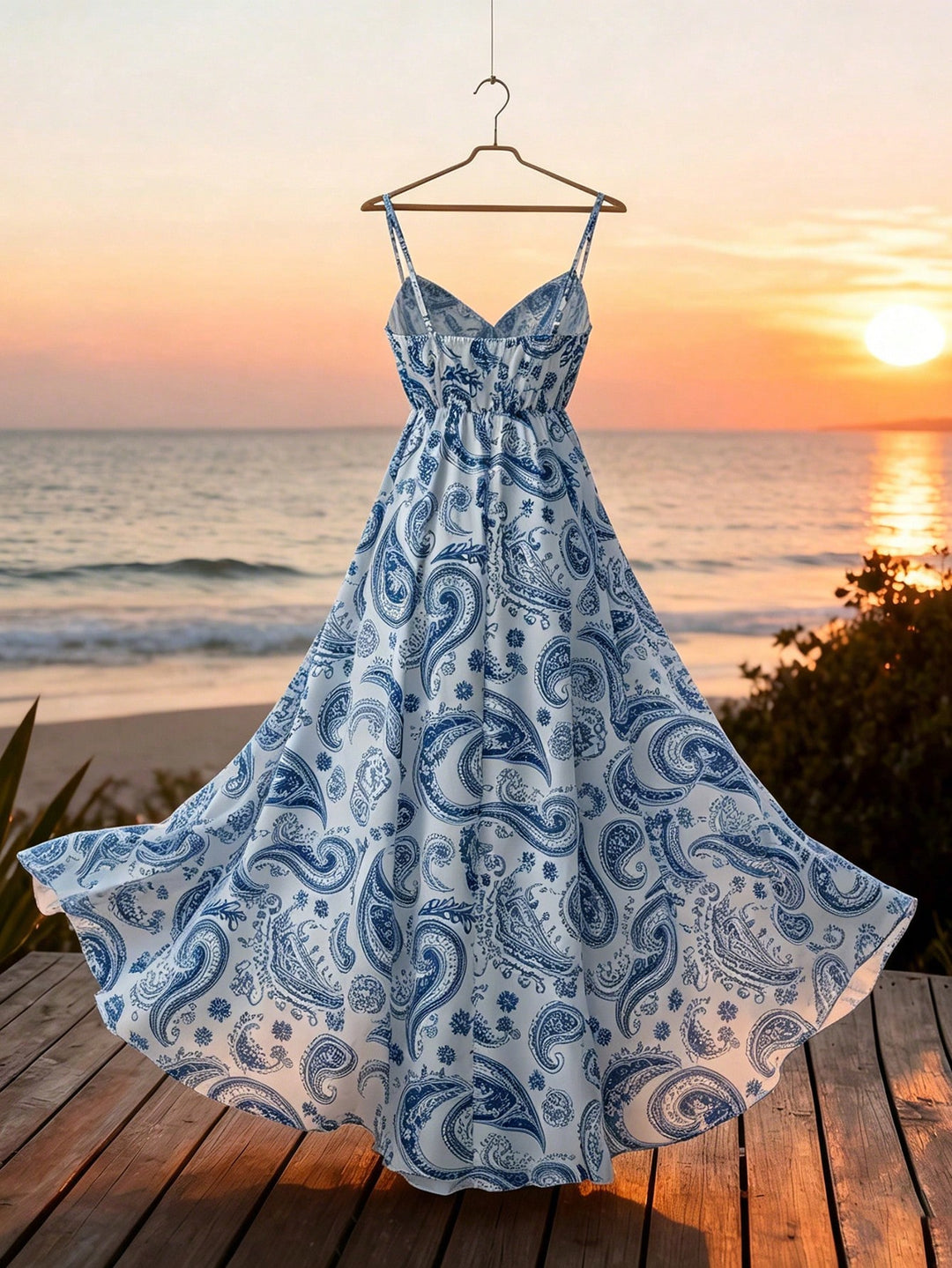 Rochie maxi SHEIN, albastru