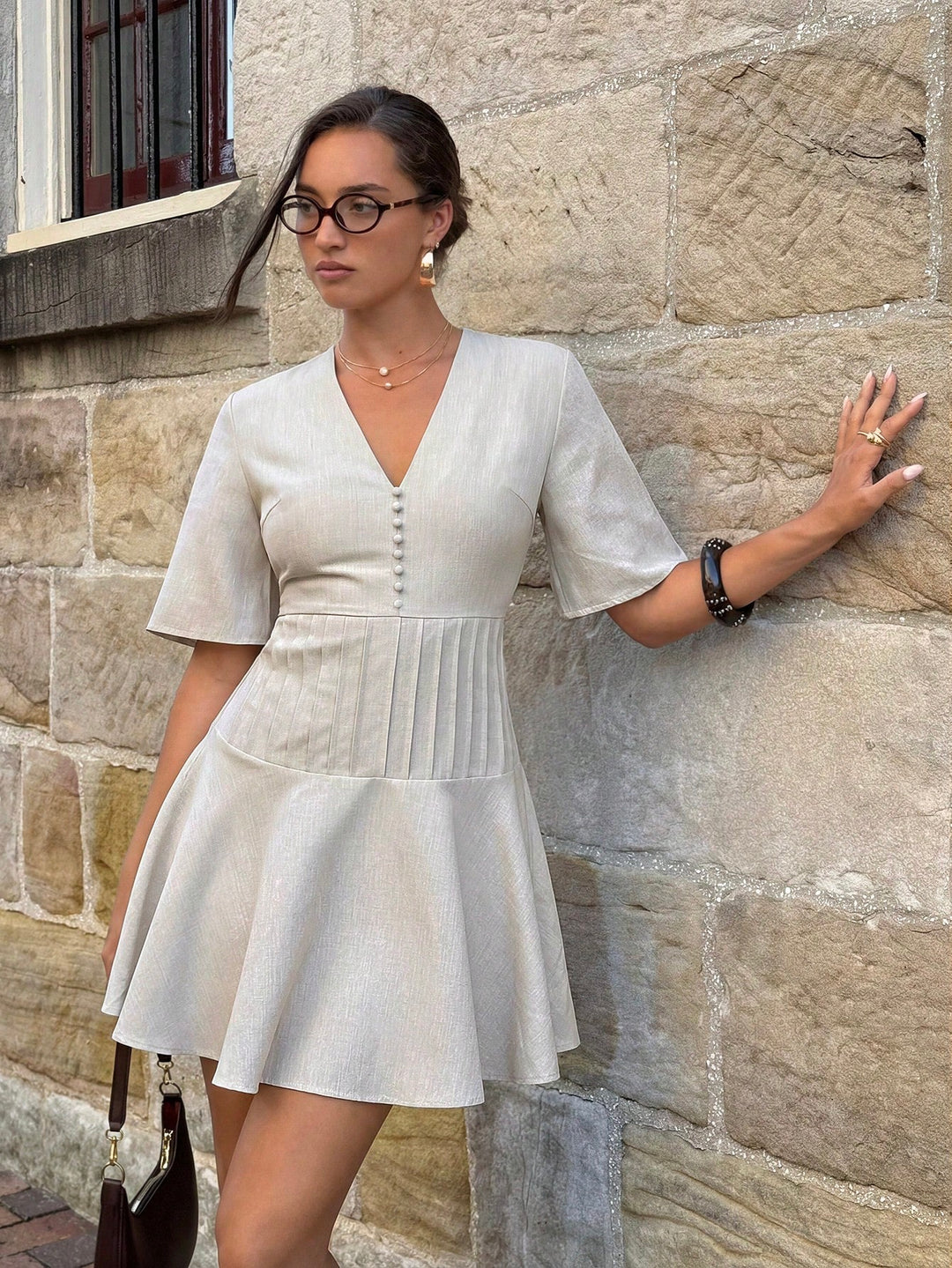 Rochie mini SHEIN, portocaliu
