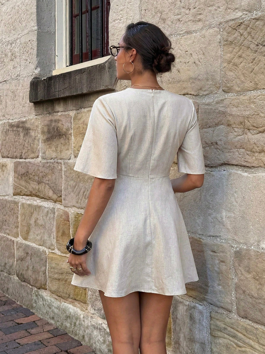 Rochie mini SHEIN, portocaliu