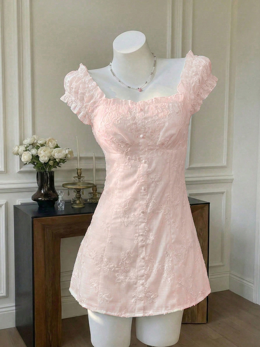 Rochie scurtă SHEIN, roz