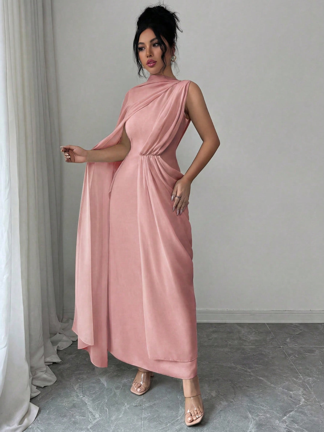 Rochie maxi SHEIN, roz