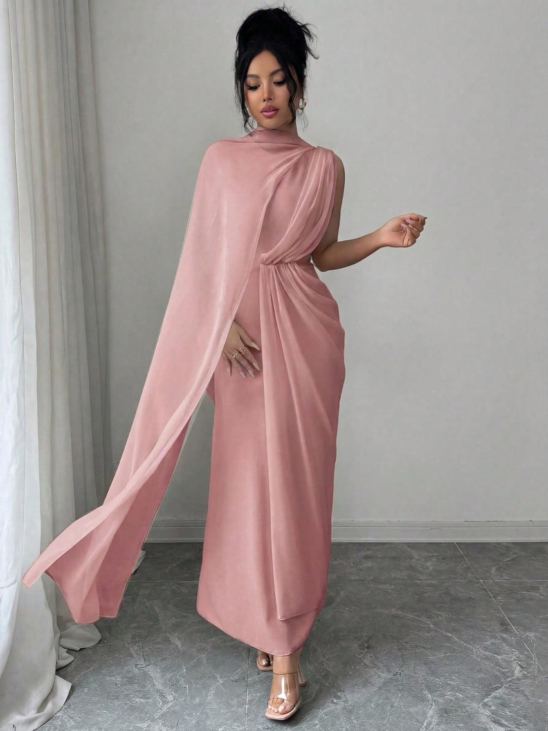 Rochie maxi SHEIN, roz