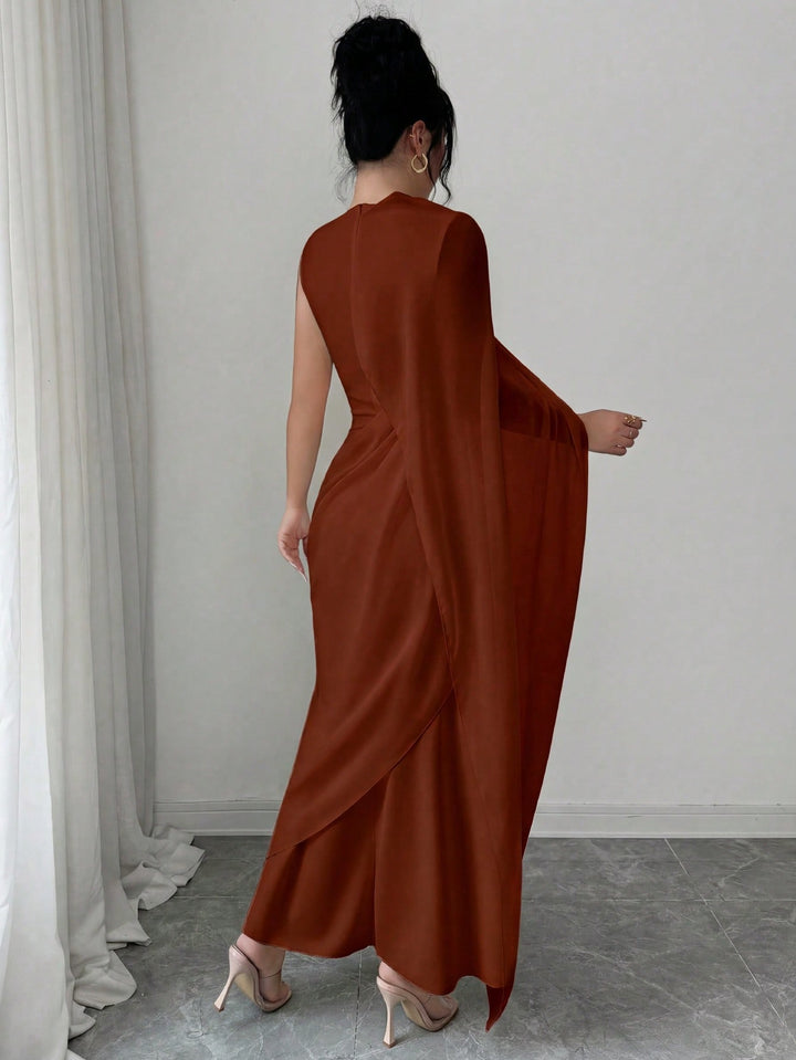 Rochie maxi SHEIN, maro