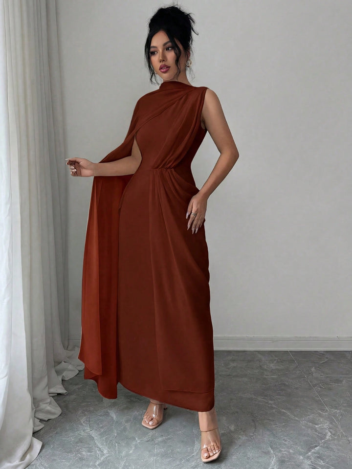 Rochie maxi SHEIN, maro