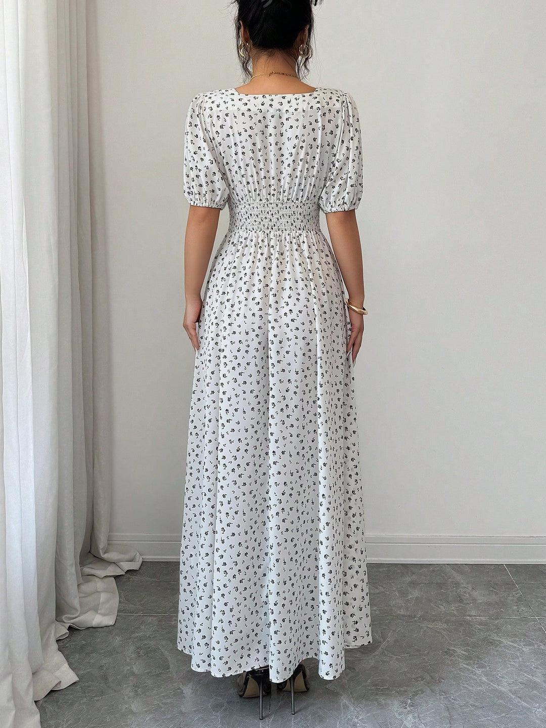 Rochie maxi SHEIN, portocaliu