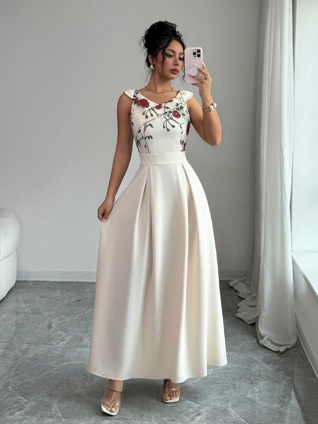 Rochie maxi SHEIN, mix culori