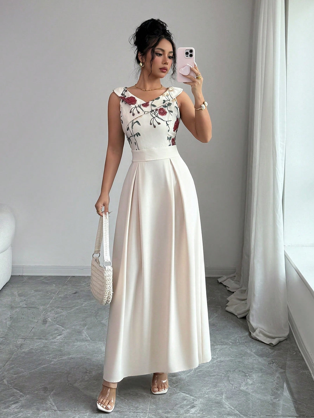 Rochie maxi SHEIN, mix culori