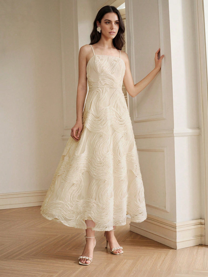 Rochie maxi SHEIN, bej
