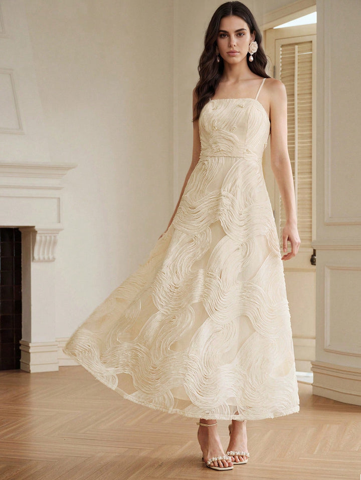 Rochie maxi SHEIN, bej