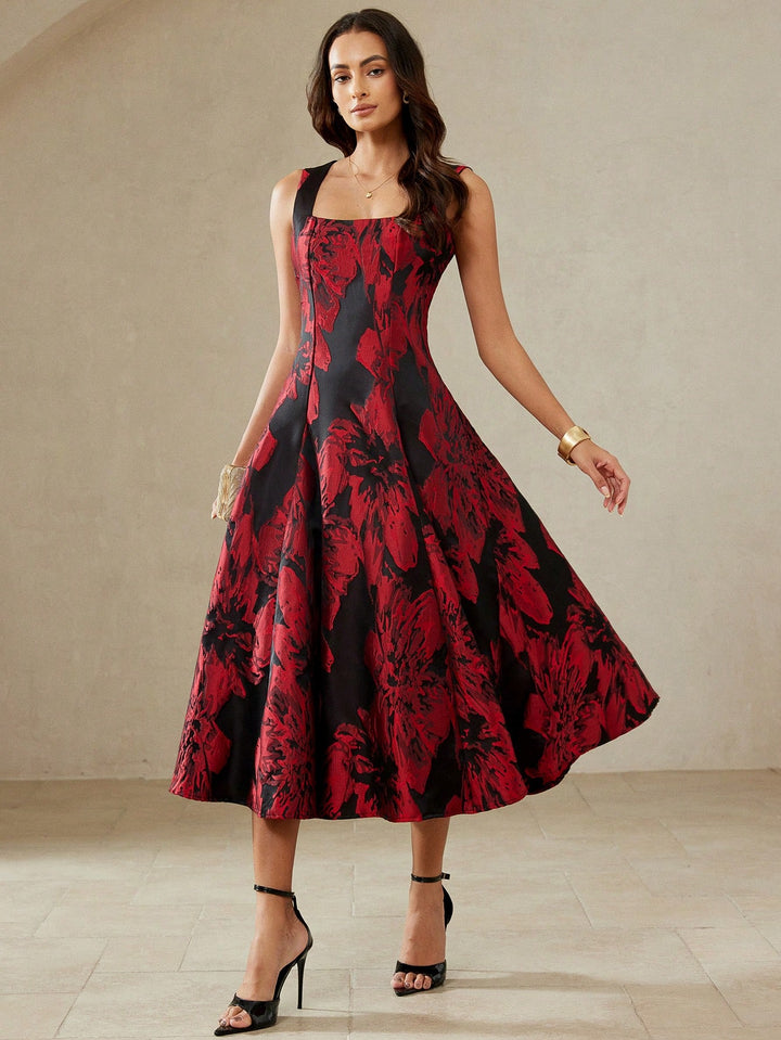 Rochie midi SHEIN, mix culori