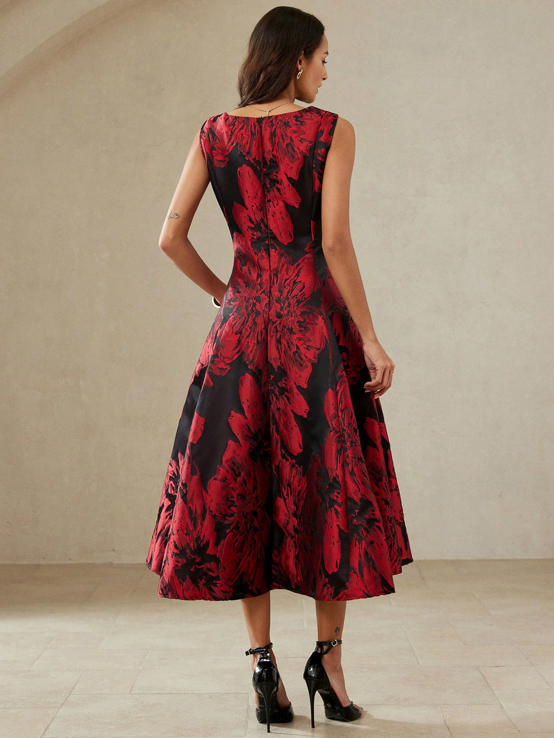 Rochie midi SHEIN, mix culori
