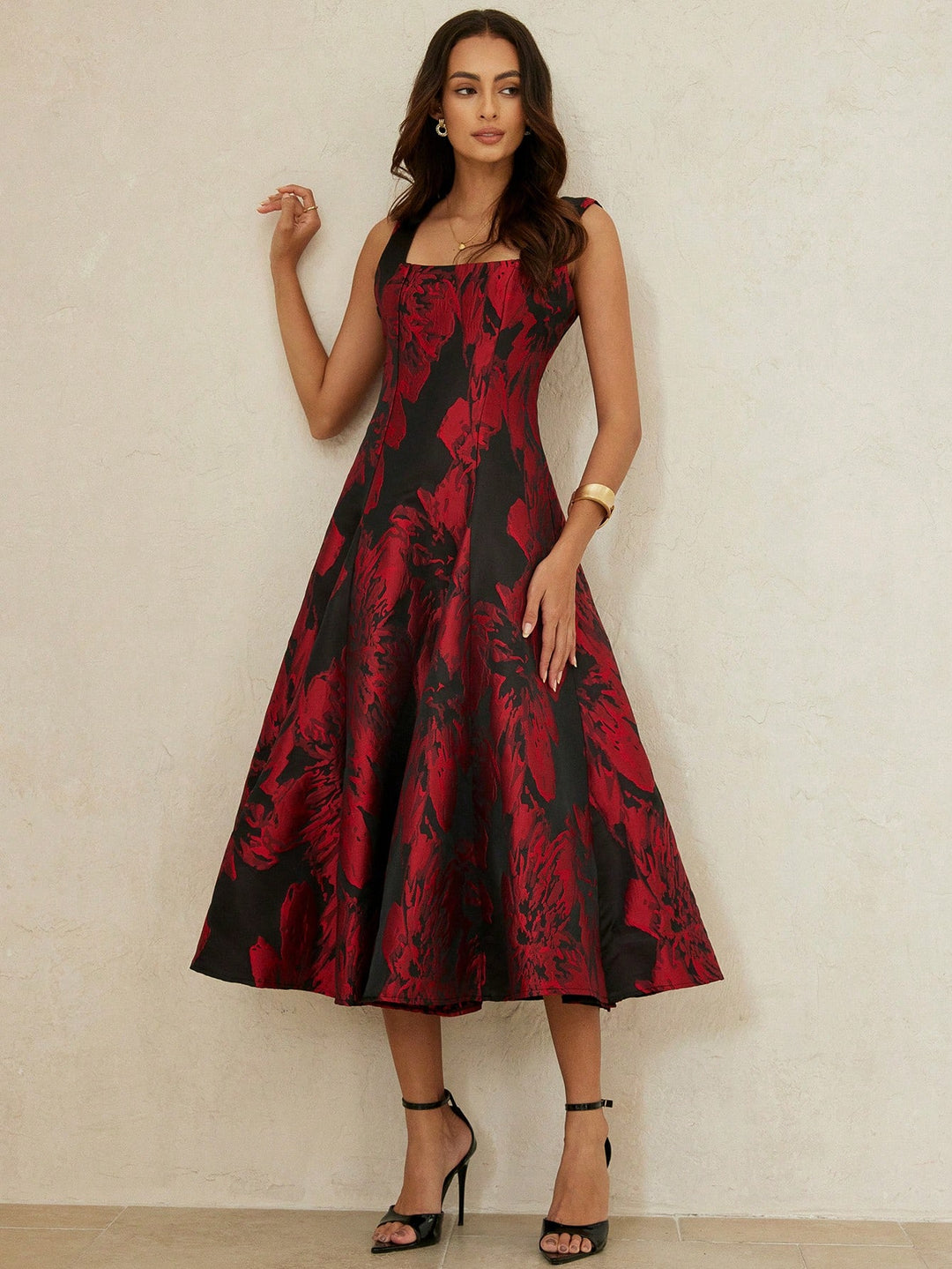 Rochie midi SHEIN, mix culori