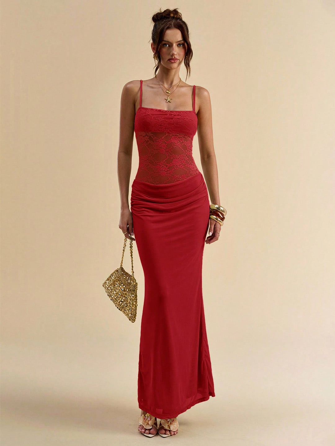 Rochie maxi SHEIN, roșu