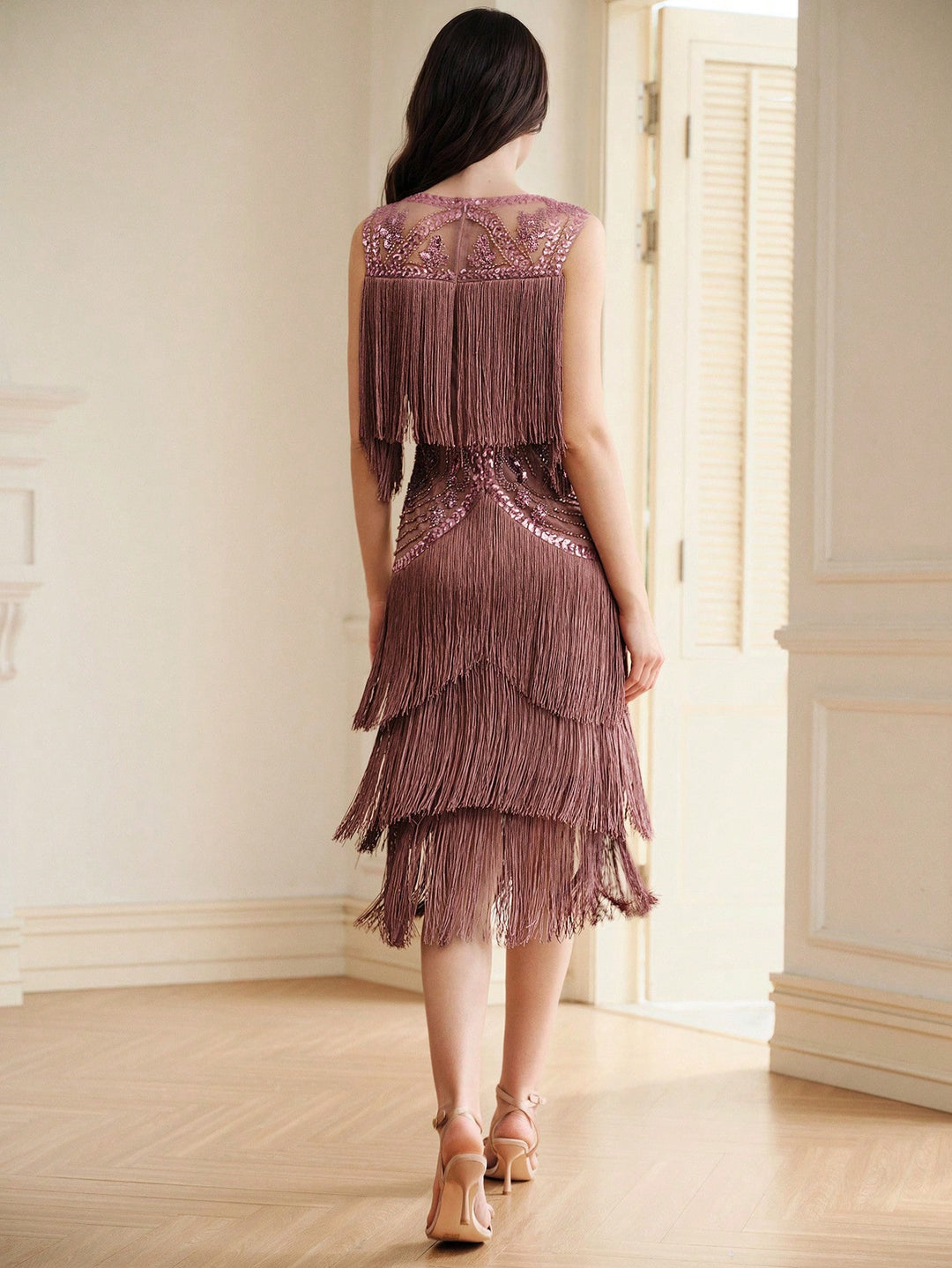 Rochie midi SHEIN, roz
