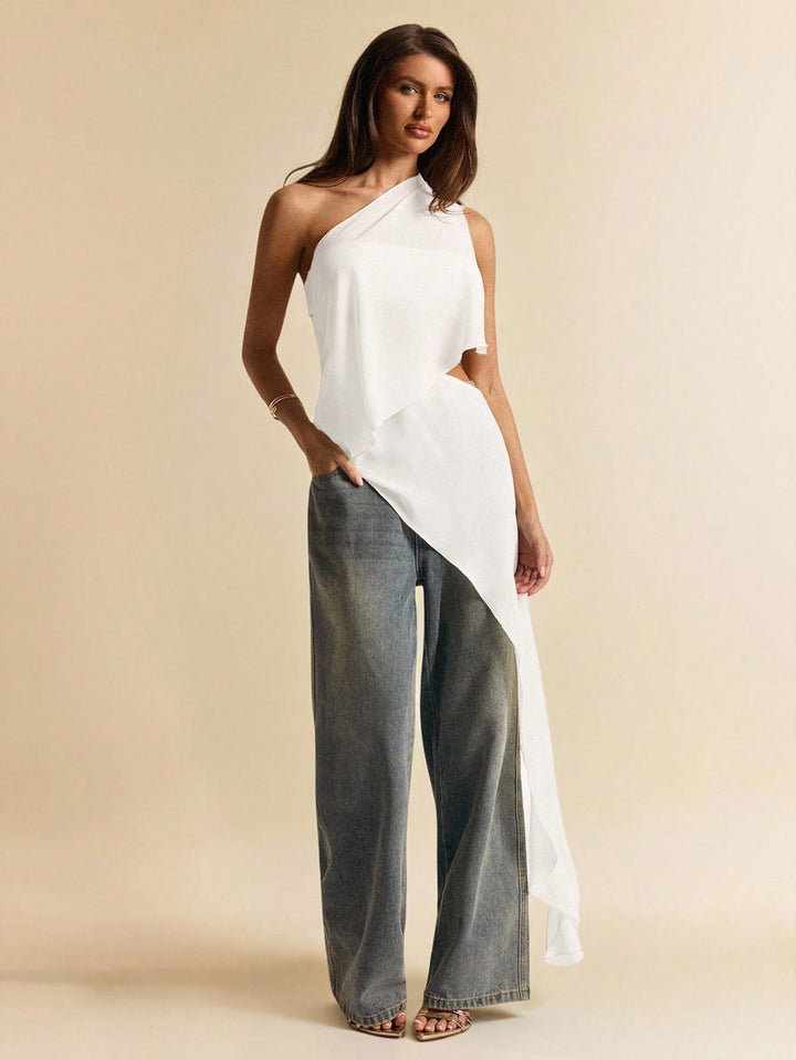 Top SHEIN, alb