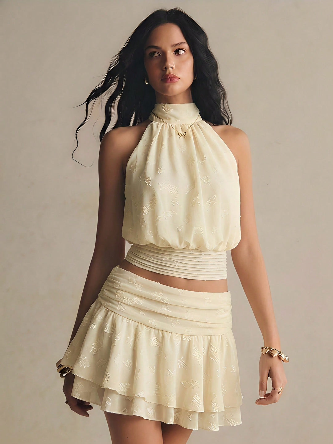 Top SHEIN, galben