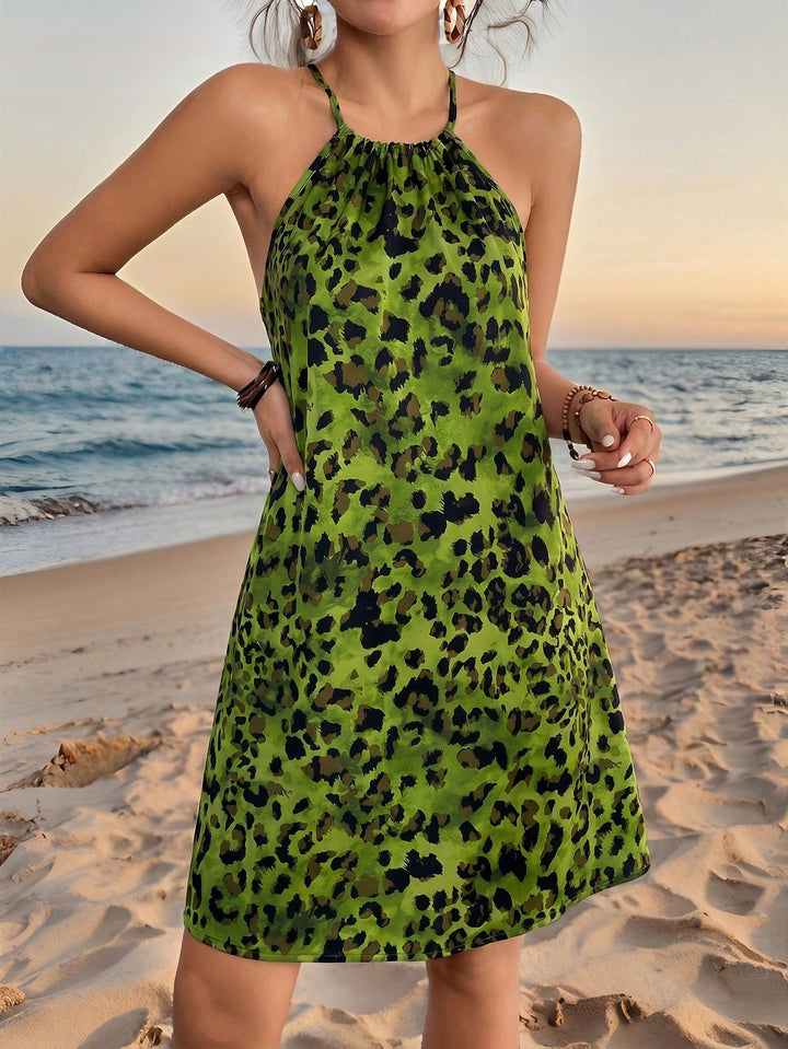 Rochie scurtă SHEIN, verde