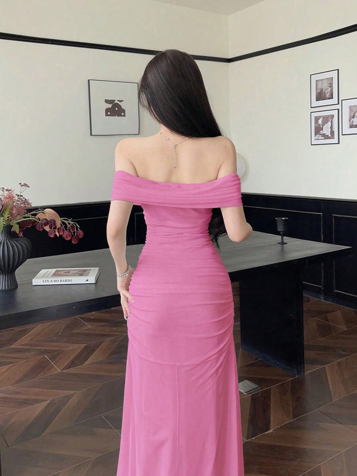 Rochie maxi SHEIN, roz