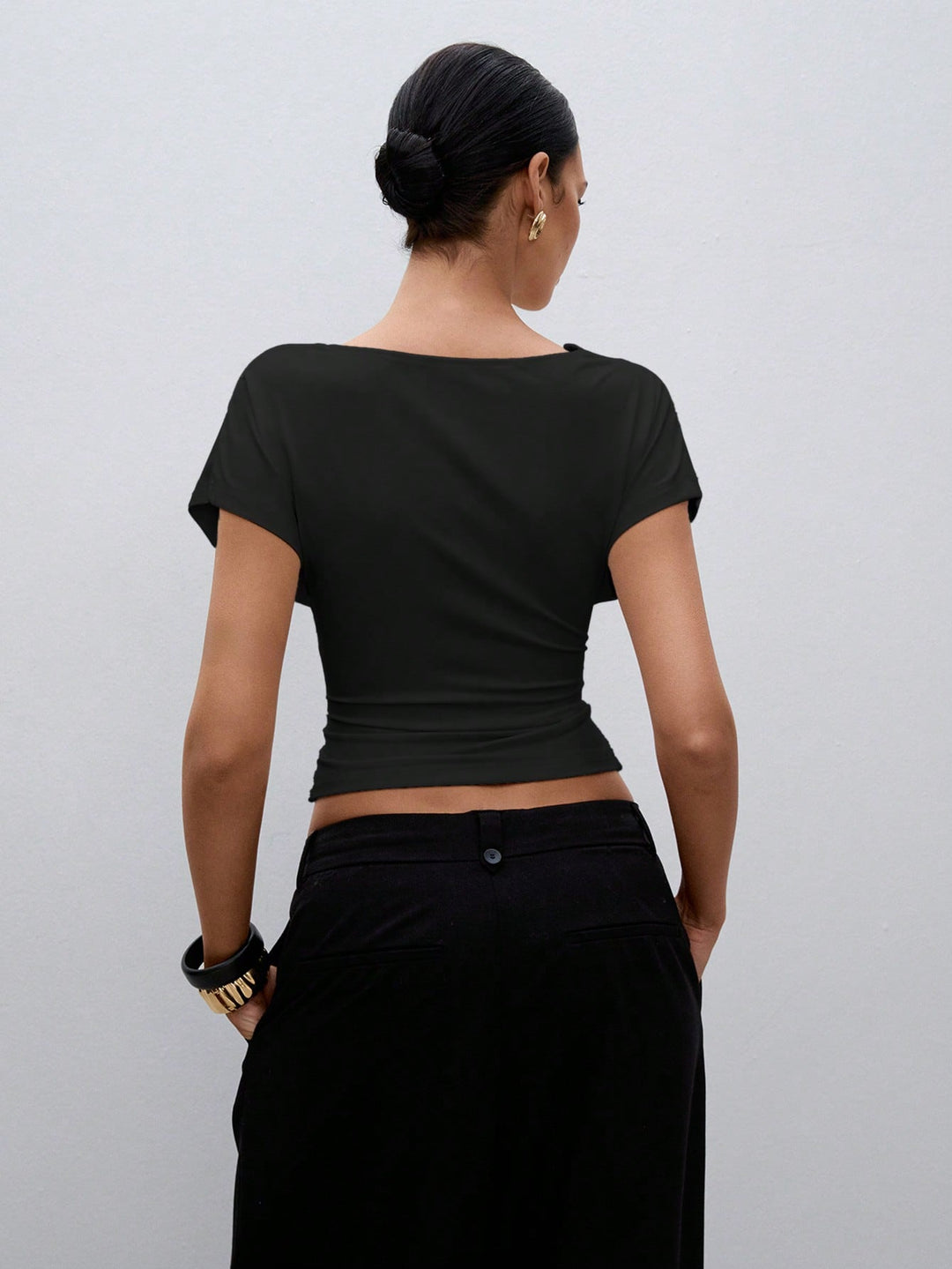 Top SHEIN, negru