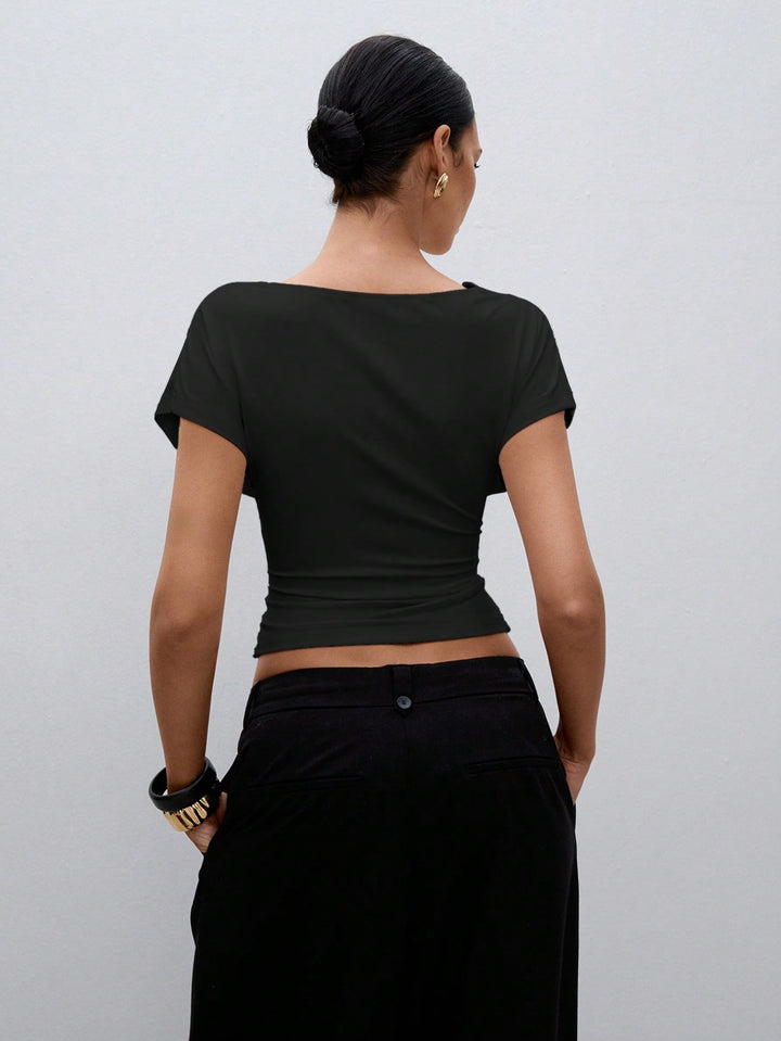 Top SHEIN, negru
