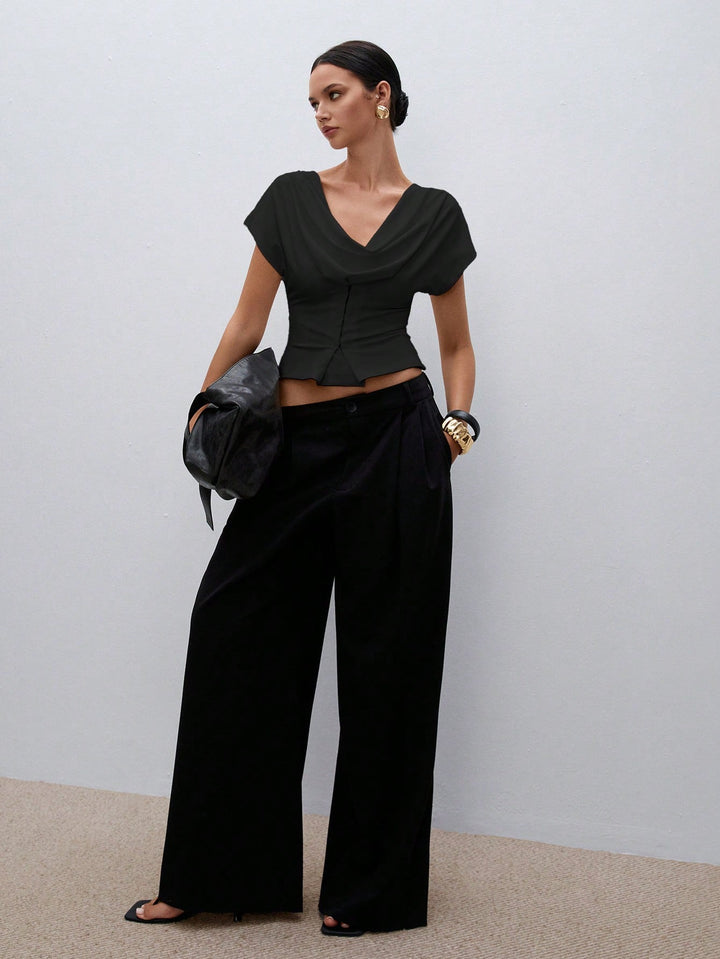 Top SHEIN, negru