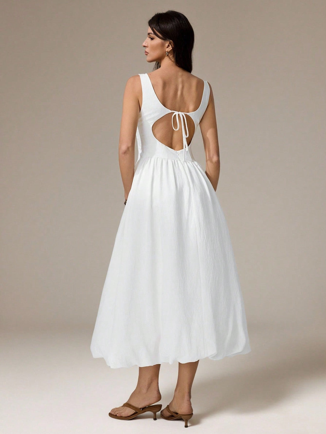 Rochie midi SHEIN, alb