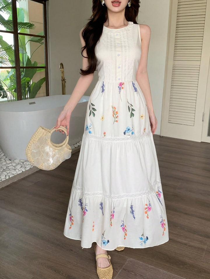 Rochie midi SHEIN, alb