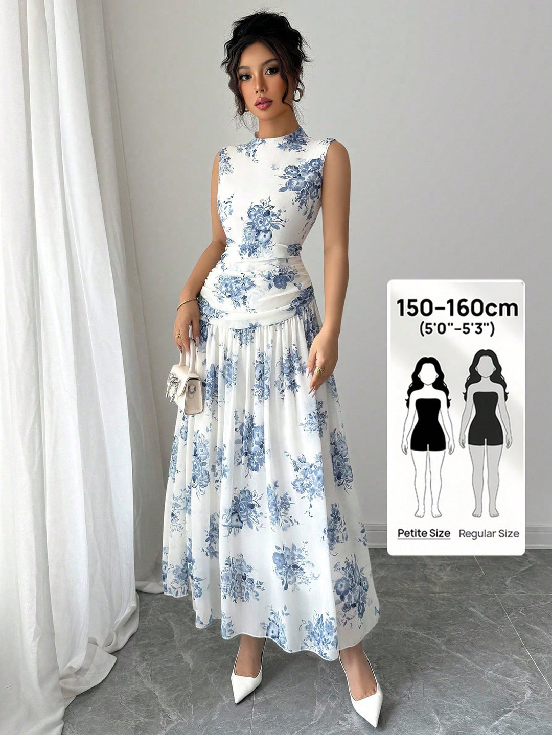 Rochie maxi SHEIN, albastru