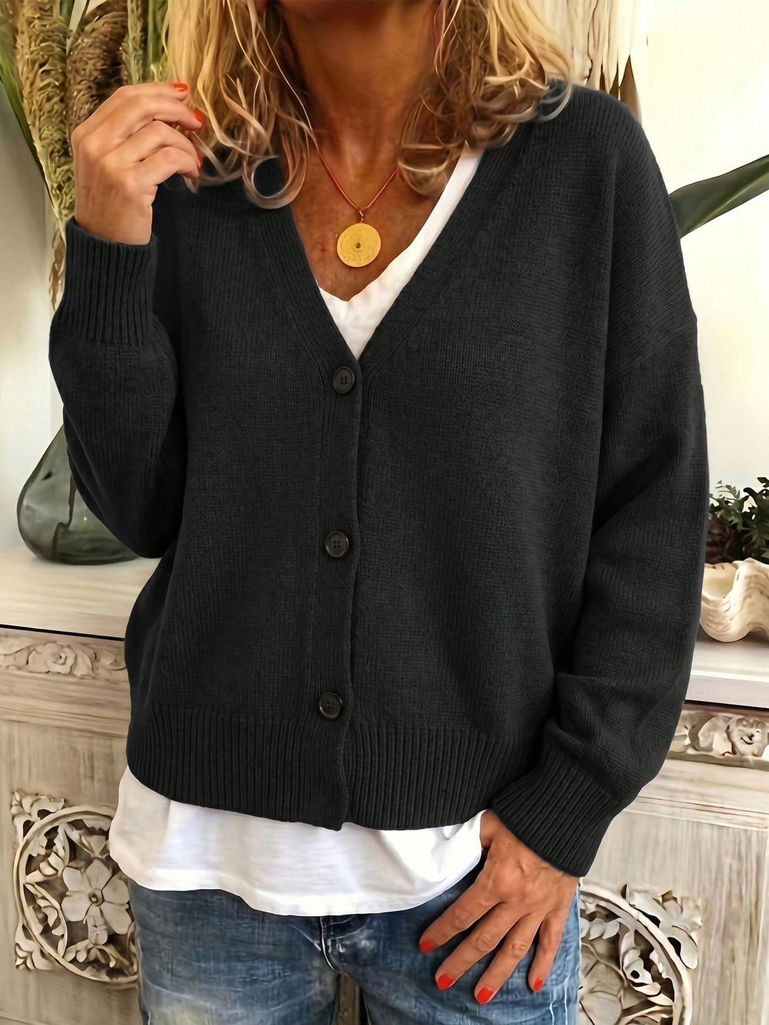 Cardigan SHEIN, negru