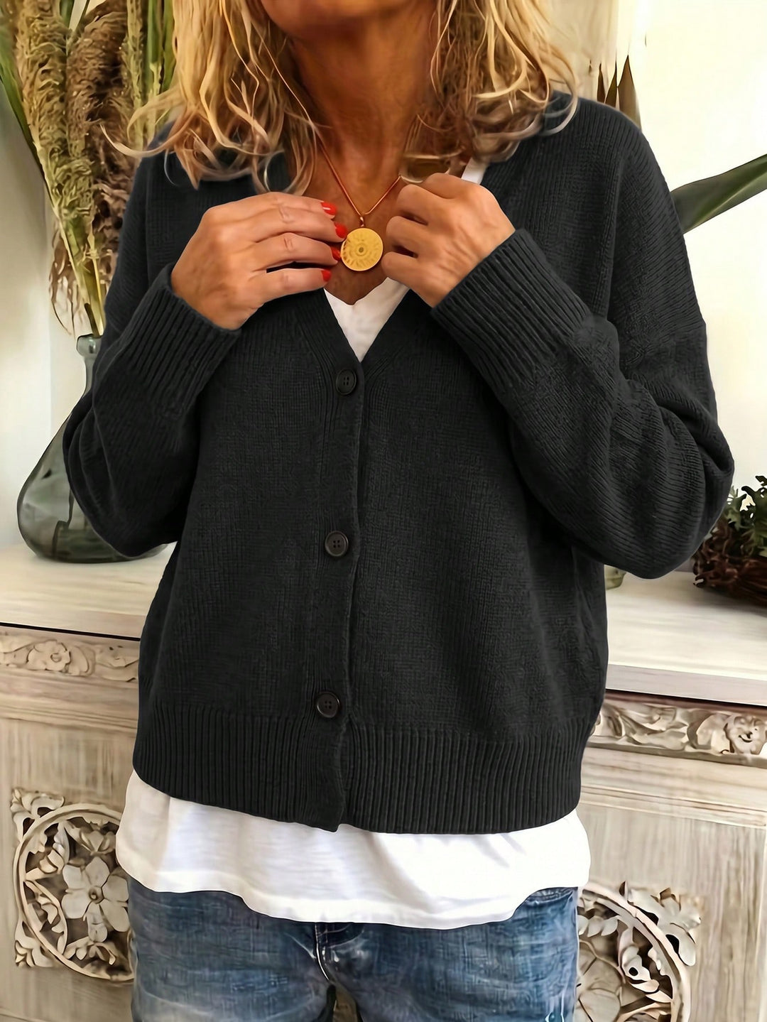 Cardigan SHEIN, negru