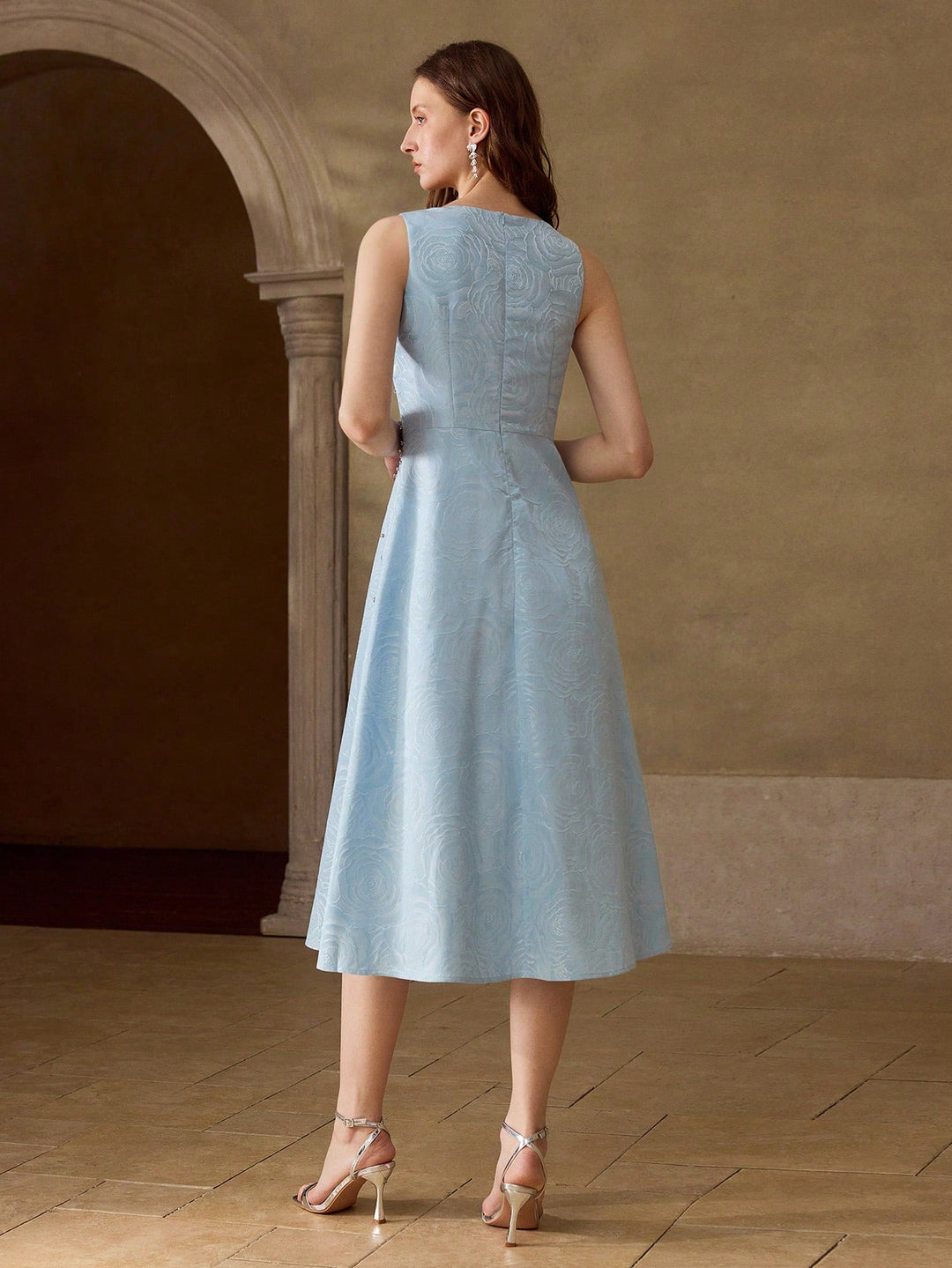 Rochie midi SHEIN, albastru