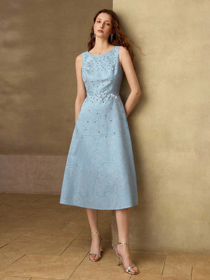 Rochie midi SHEIN, albastru
