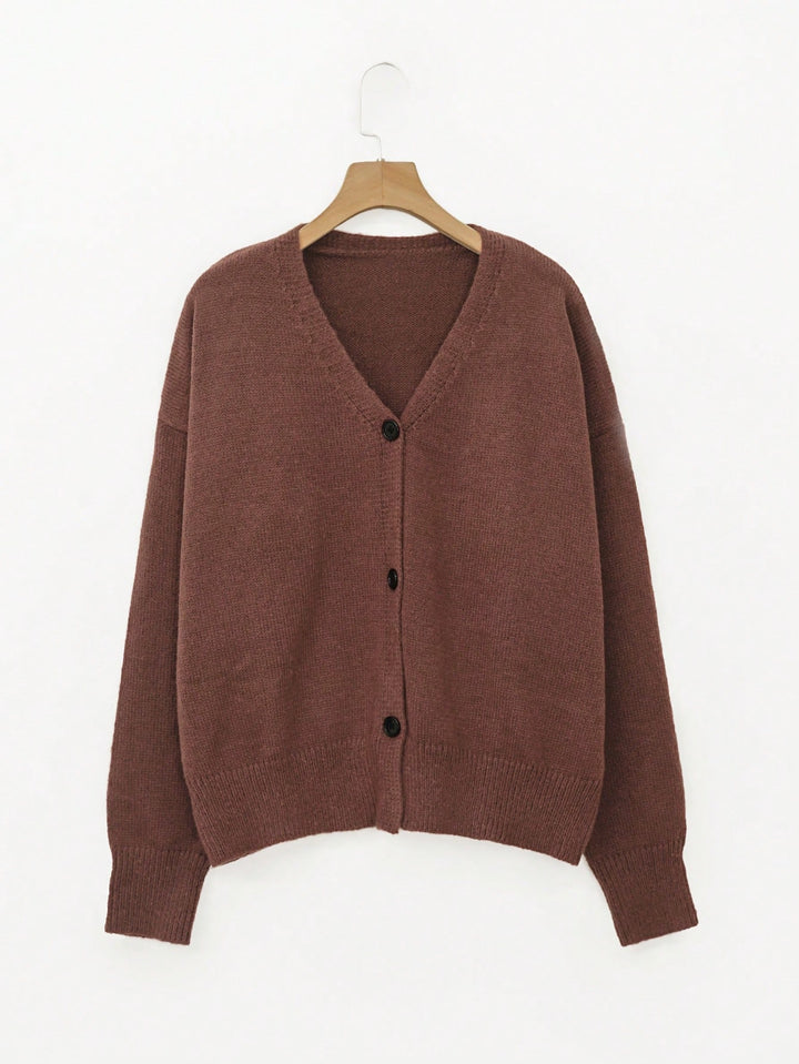 Cardigan SHEIN, maro