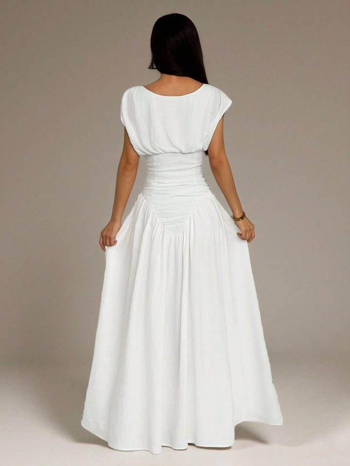 Rochie maxi SHEIN, alb