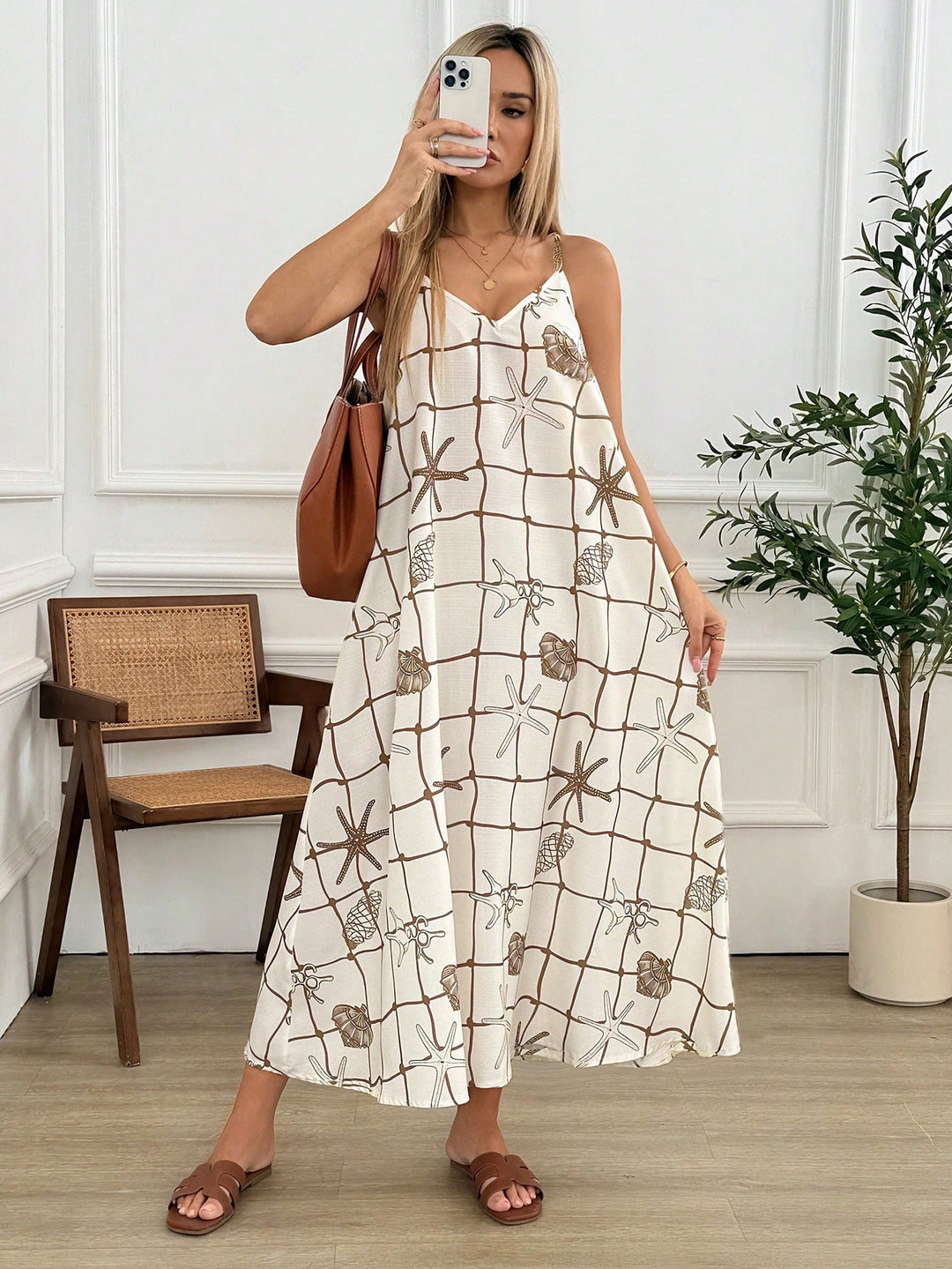Rochie maxi SHEIN, mix culori