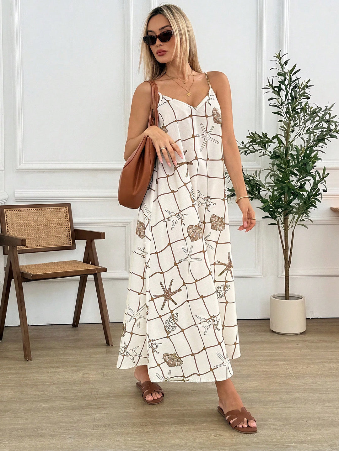 Rochie maxi SHEIN, mix culori