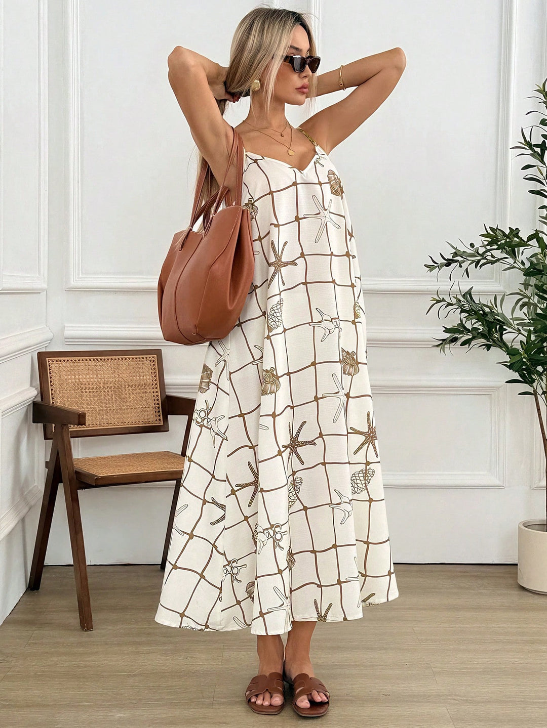 Rochie maxi SHEIN, mix culori