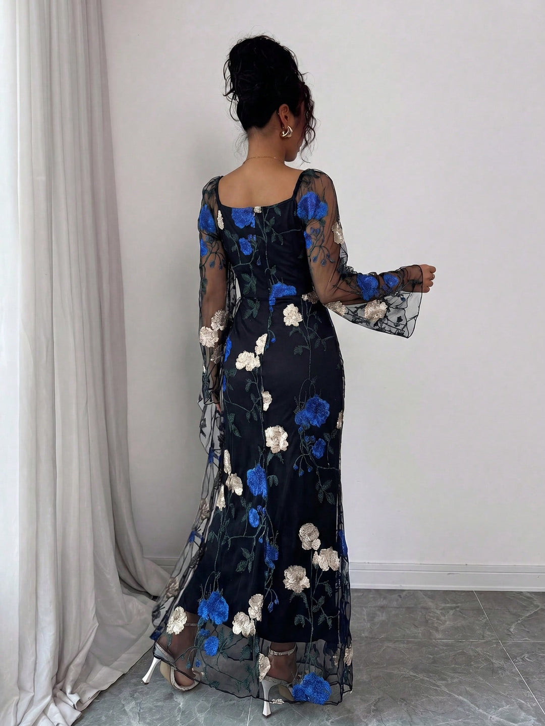 Rochie maxi SHEIN, albastru