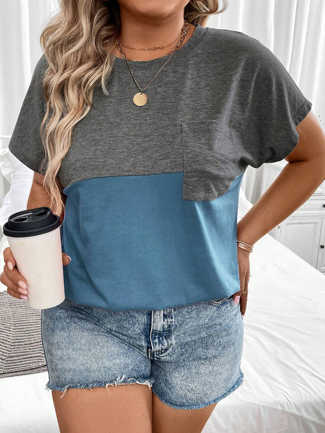 Tricou SHEIN, albastru