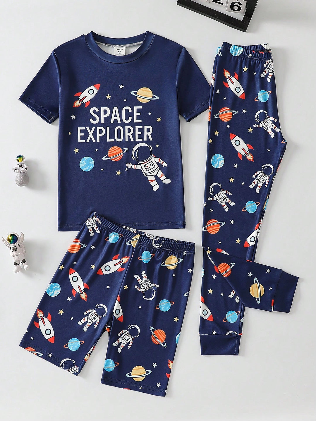 Pijama SHEIN, albastru
