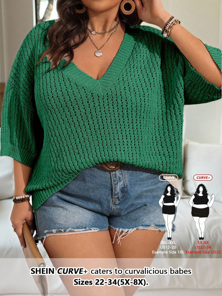 Pulover SHEIN, verde