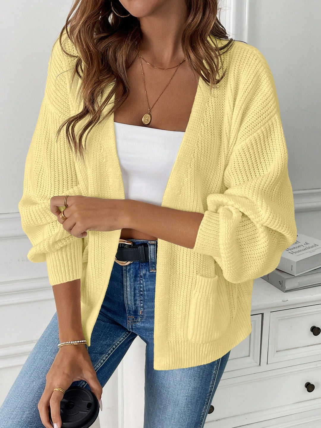 Cardigan SHEIN, galben